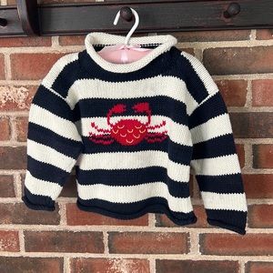 Claver sweater, crab, 24 months, 2t